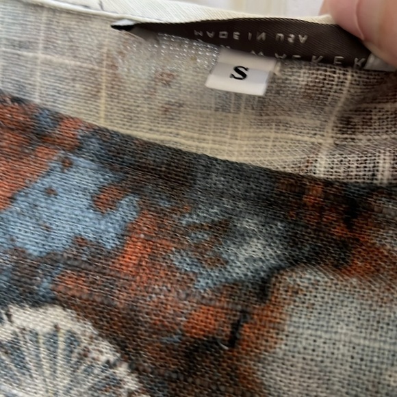 Bryn Walker 100% Linen Lagenlook long midi mustard yellow dress Size Sz small - Picture 4 of 9